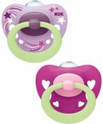 NUK Signature Brilha no Escuro Chupeta Silicone 0-6M 2 Unidades - Image 2