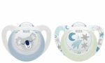 NUK STAR Day&Night Chupeta Silicone 18-36M 2 Unidades
