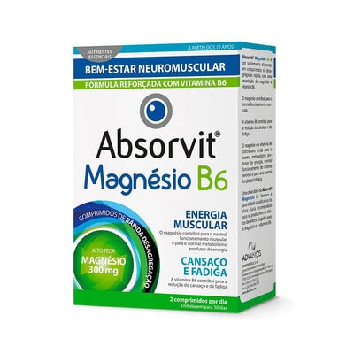 7382101 Absorvit Magnésio B6 60 Comprimidos - Image 1
